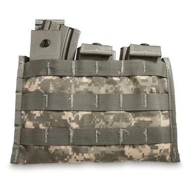 U.S. Military Surplus Triple Mag Pouch, 2 Pack, New