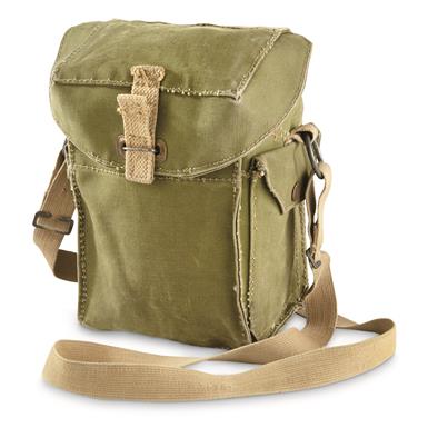 Danish Military Surplus Canvas Shoulder Bag Used 702349 Danish Military Surplus Canvas Shoulder Bag Used