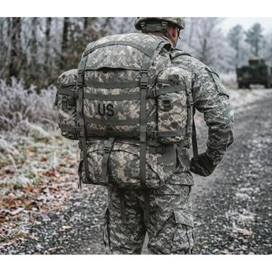 U.S. Military Surplus MOLLE Field Pack Complete with Frame, Used