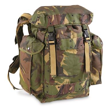 Dutch Military Surplus DPM Camo Backpack, Used - 702398, Rucksacks & Backpacks at Sportsman&#39;s Guide
