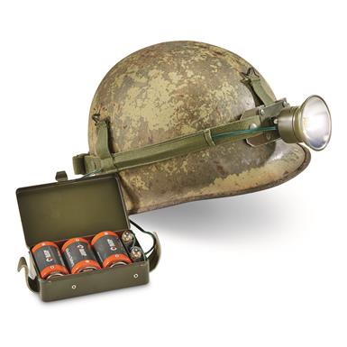 Swedish Military Surplus Helmet Headlamp, New