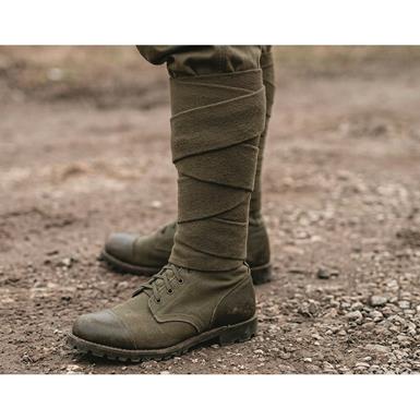 Belgian Military Surplus Wool WWII-Style Putties, Like New