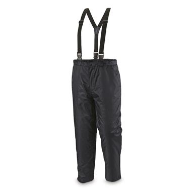Mil-Tec Military-Style Thermal Quilted Pants with Suspenders