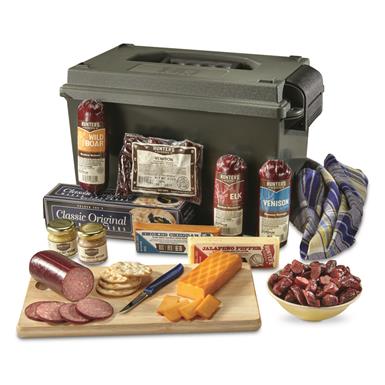 Hunter's Reserve Wild Game Sausage and Cheese Ammo Can, Assortment