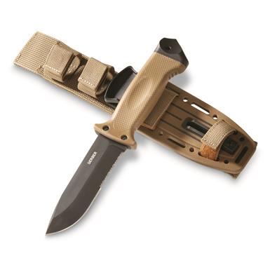 Gerber LMF II Infantry Fixed Blade Combat Knife, Brown