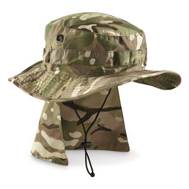 boonie hat neck flap military surplus british multi terrain pattern caps hats