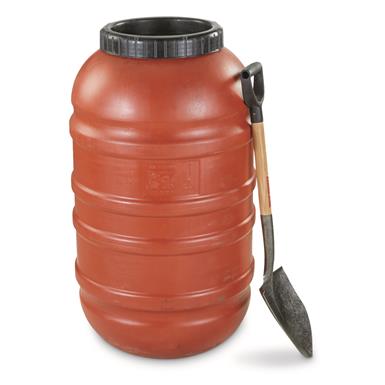 U.S. Military Surplus Waterproof Food Grade 58 Gallon Barrel, Used