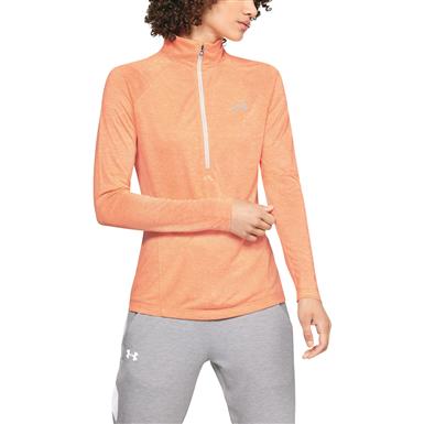 Under Armour Women S Tech Twist Half Zip Shirt 704963 Shirts Under Armour Women S Tech Twist Half Zip Shirt Peach