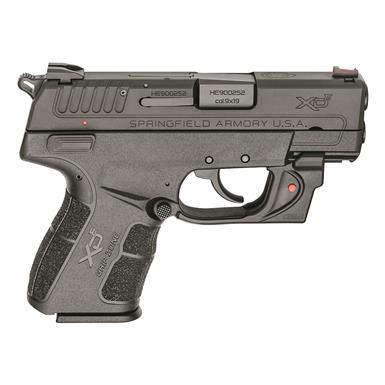 Springfield XD-E, Semi-Automatic, 9mm, 3.3" Barrel, Viridian Red Laser Sight, 9+1 Rounds