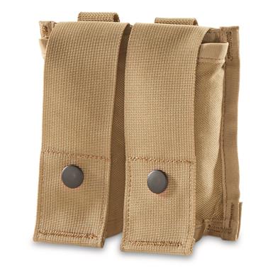 U.S. Military Surplus 40mm Double Pouches, 3 Pack, New