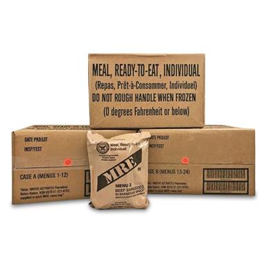 U.S. Military Surplus Complete MRE Meal Assortment, 12 Pack