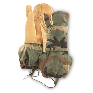 U.S. Military Surplus M1965 Trigger Mittens, Used