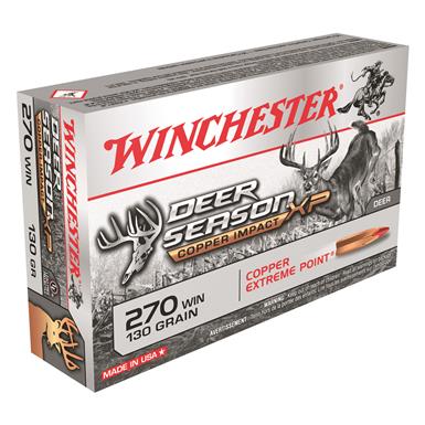 Winchester, Deer Season XP Copper Impact, .270 Win., Extreme Point Lead Free, 130 Grain, 20 Rounds