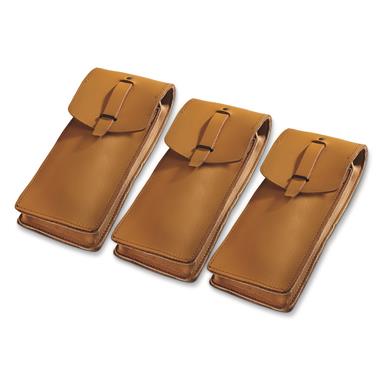 French Military Surplus MAT 49 Magazine Pouches, 3 Pack, Used