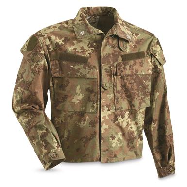 Italian Military Surplus Vegetato BDU Jacket, Used