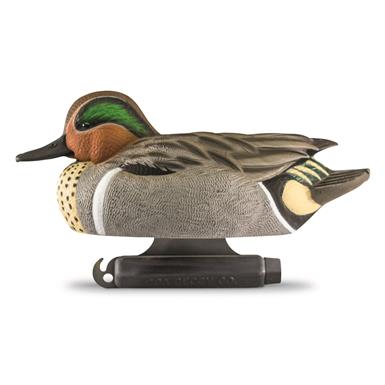 DOA Decoys Refuge Series Greenwing Teal Floaters, 6 Pack