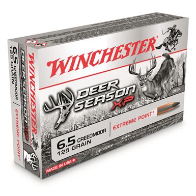 Winchester Deer Season XP, 6.5mm Creedmoor, Polymer-Tipped Extreme Point, 125 Grain, 20 Rounds