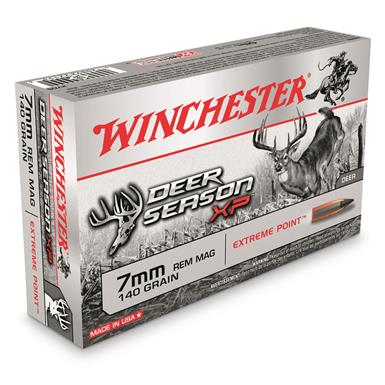 Winchester Deer Season XP, 7mm Rem. Mag., Polymer-Tipped Extreme Point, 140 Grain, 20 Rounds