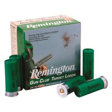 Remington Gun Club Target Loads, 12 Gauge, 2 3/4" Shot Shells, 1 1/8 oz., 250 Rounds