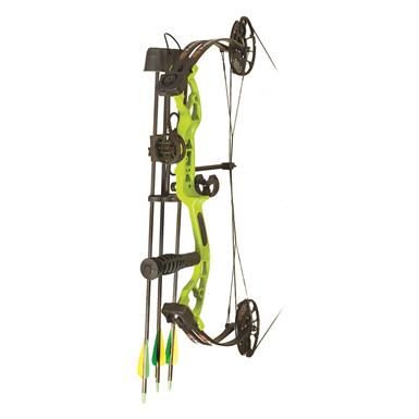 PSE Mini Burner Ready-to-Shoot Youth Compound Bow Package, Right Hand