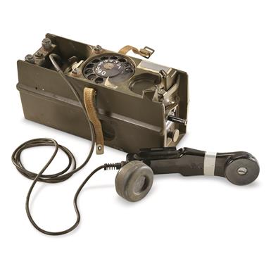 Danish Military Surplus Field Phone, Used