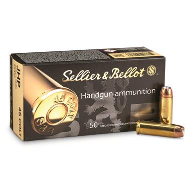 Sellier & Bellot, .45 Colt, JHP, 230 Grain, 50 Rounds