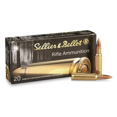 Sellier & Bellot, 6.8mm Remington SPC, HPBT, 115 Grain, 20 Rounds