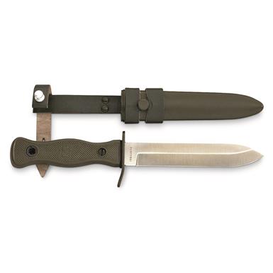 Mil-Tec German Army Combat Fixed Blade Knife with Sheath