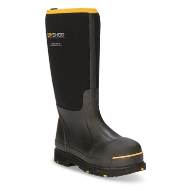 DryShod Steel Toe Protective Men's Neoprene Rubber Work Boots, -20°F
