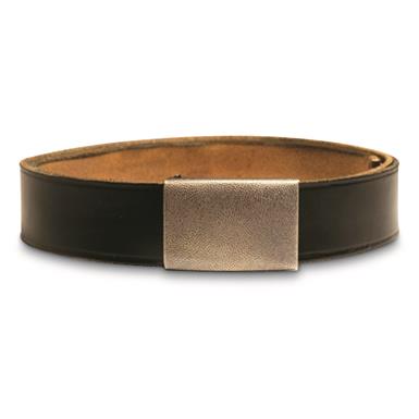 German Military Surplus Leather Belt, Used, 2 Pack