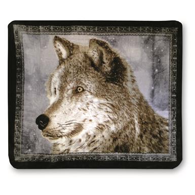 Shavel Home Products Snowy Wolf Luxury Oversized Throw Blanket