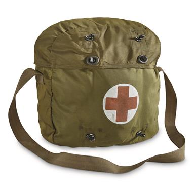 Dutch Military Surplus First Aid Shoulder Bag, Used