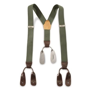Czech Military Surplus WWII Style M60 Suspenders, 4 Pack, New