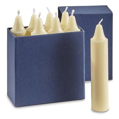 Swiss Military Surplus Dripless Candles, 8 Pack, New