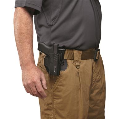 Bulldog Thumb Release Polymer Holster with Universal Magazine Holder