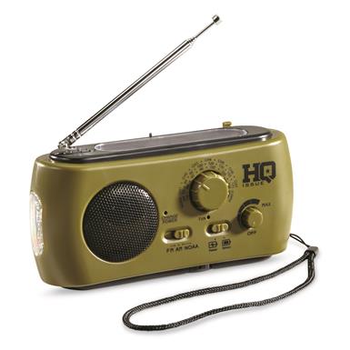 HQ ISSUE™ Compact Multi-Band Dynamo / Solar Powered Weather Radio