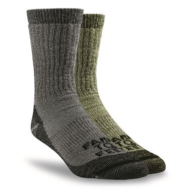 Farm to Feet Men's Boulder All-season Wool Blend Crew Socks, 2 Pairs