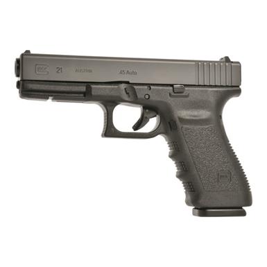 Glock 21SF Gen3, Semi-automatic, .45 ACP, 4.6" Barrel, 13+1 Rounds, Used Law Enforcement Trade-in