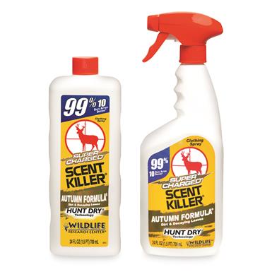 Wildlife Research Center Scent Killer Autumn Formula, 24 fl. oz. Spray Bottle and 24 oz. Refill