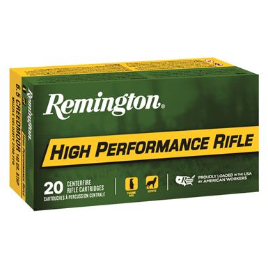 Remington High Performance Rifle, 6.5mm Creedmoor, BTHP, 140 Grain, 20 Rounds