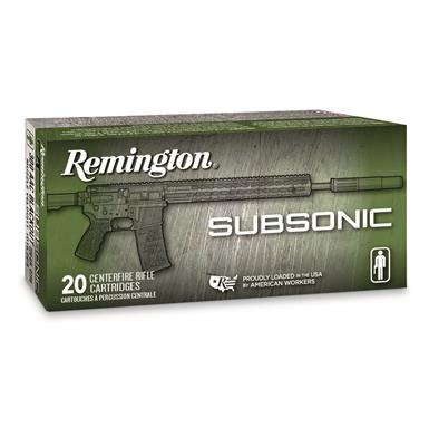 Remington Subsonic, .300 AAC Blackout, OTFB, 220 Grain, 20 Rounds