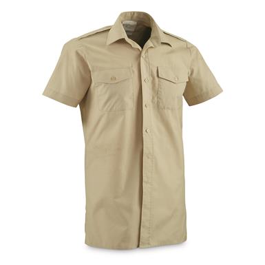 British Military Surplus Short Sleeve Service Shirts, 4 Pack, Like New