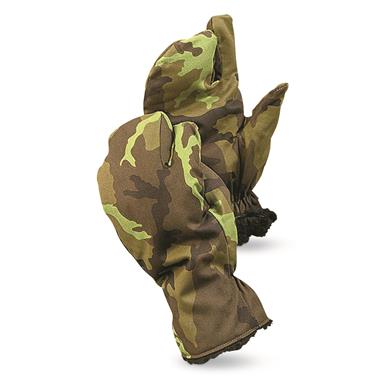 Czech Military Surplus M95 Camo Trigger Mitts, 2 Pack, Like New