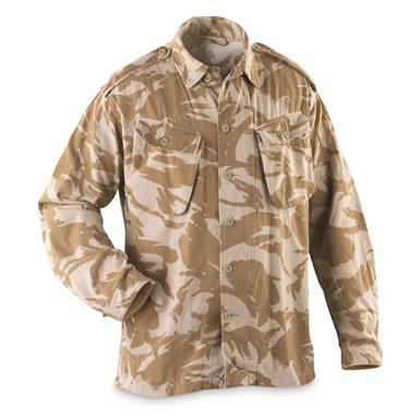 British Military Surplus Desert Camo Field Shirts, 2 Pack, Used