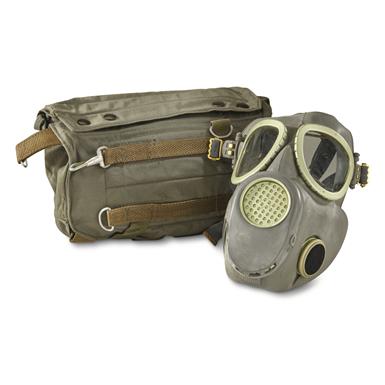 Polish Military Surplus MP4 Gas Mask with Bag, New