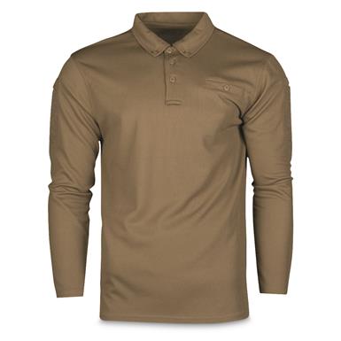 Mil-Tec Quick Dry Tactical Long Sleeve Polo Shirt