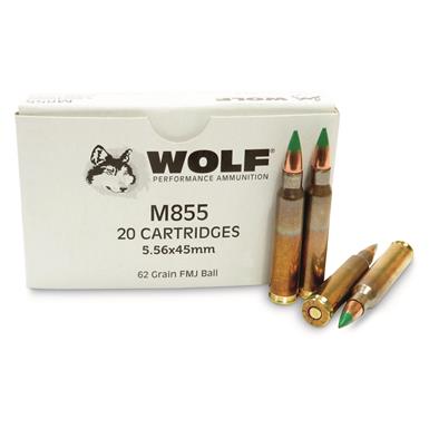 Wolf Gold M855, 5.56x45mm, FMJ, 62 Grain, 1,000 Rounds