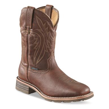 Ariat Men's Hybrid Rancher Waterproof Insulated Western Boots, 400 Gram