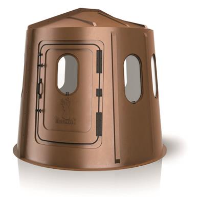 Maverick 6-Shooter Hard Side Hunting Blind, Brown