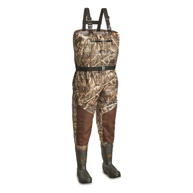 Guide Gear Men's Breathable Insulated Bootfoot Chest Waders, 800-gram